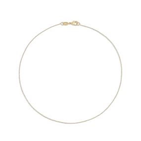 1MM Diamond Cut Gold Ball Chain Bracelet