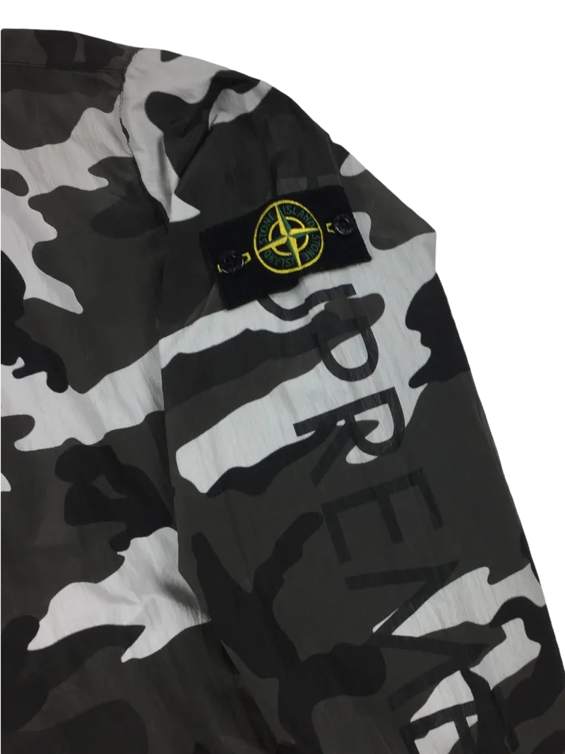 2016 Supreme x Stone Island Snow Camo Nylon Track Top