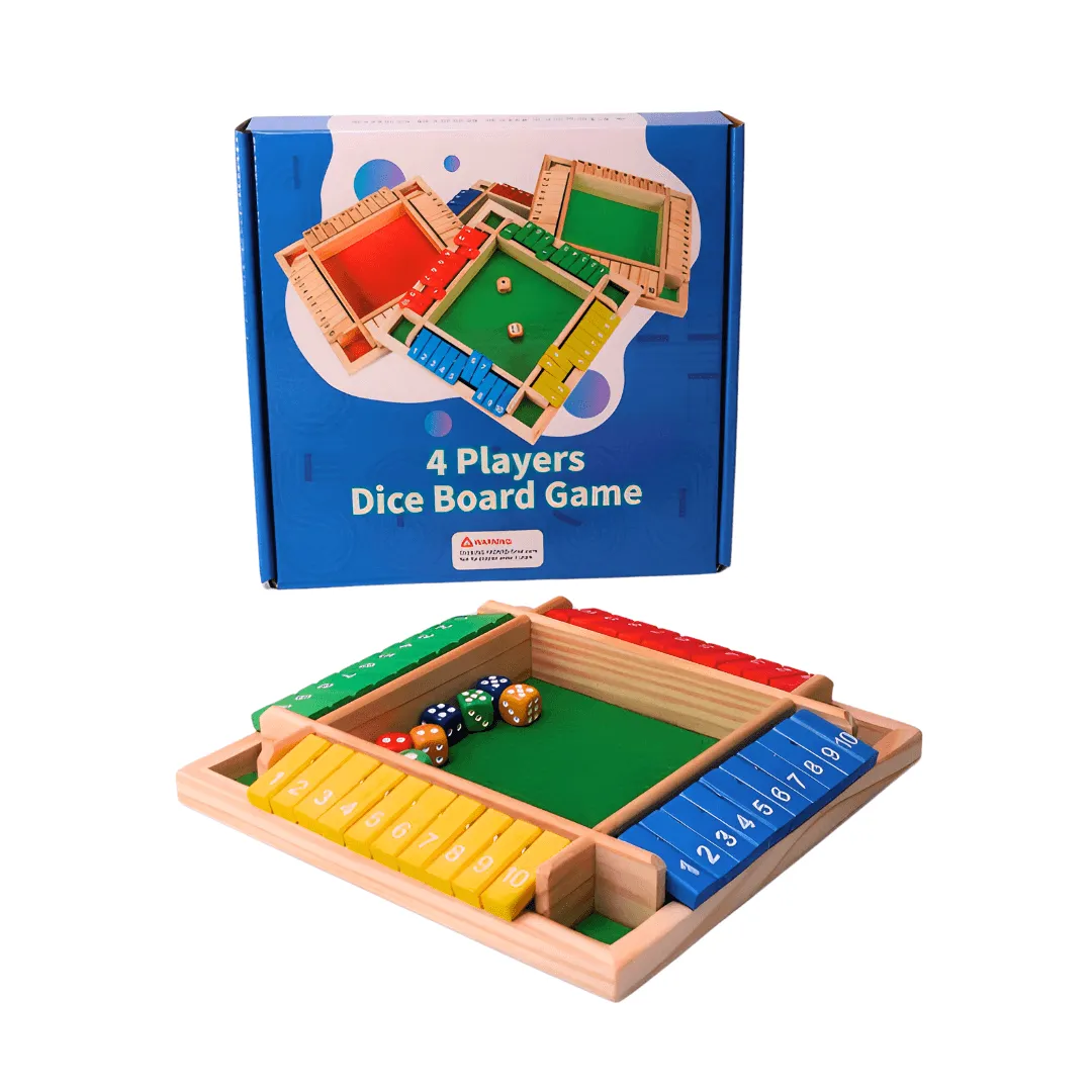 4 Player Dice Board Game for Kids & Adults | Educational Math Learning Toy-1 Board