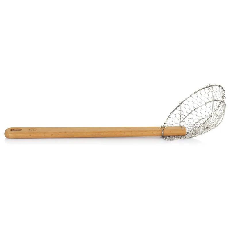 8064101, Spider Strainer W/Wood Handle