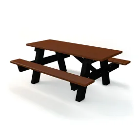 A Frame - 2 Bench Standard Outdoor Table (with extended table for wheelchair access)