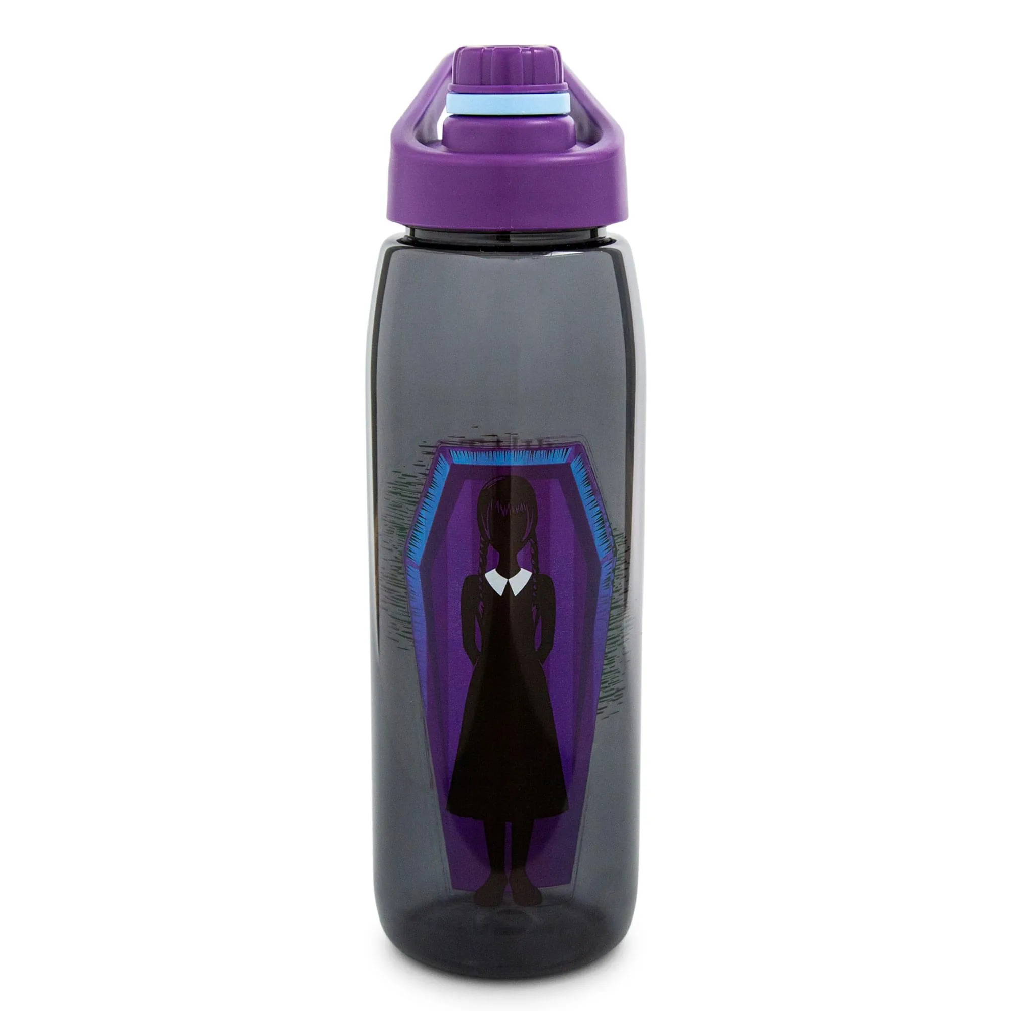 Addams Family "What Would Wednesday Do?" Water Bottle With Screw-Top Lid