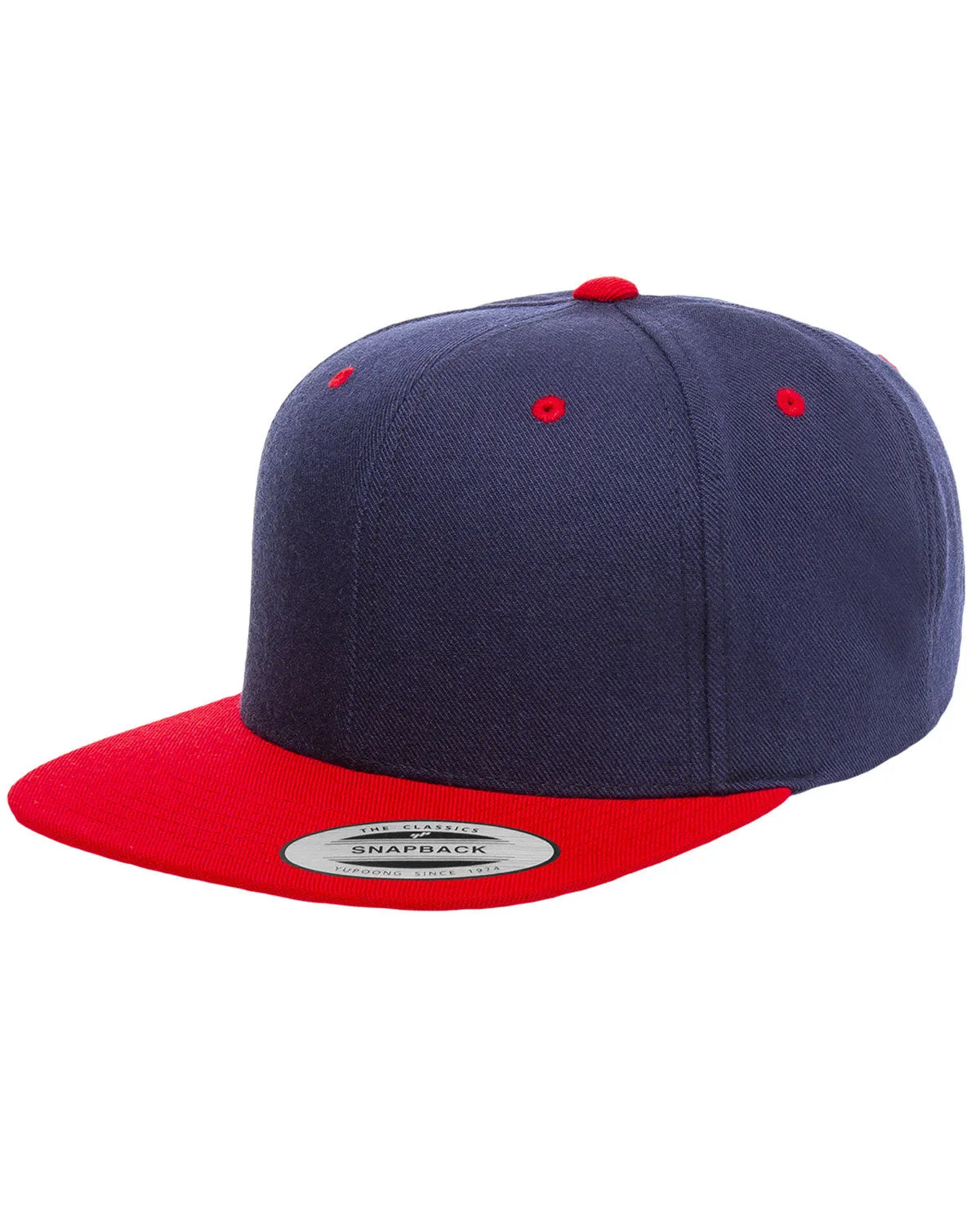 Adult 6-Panel Structured Flat Visor Classic snapback