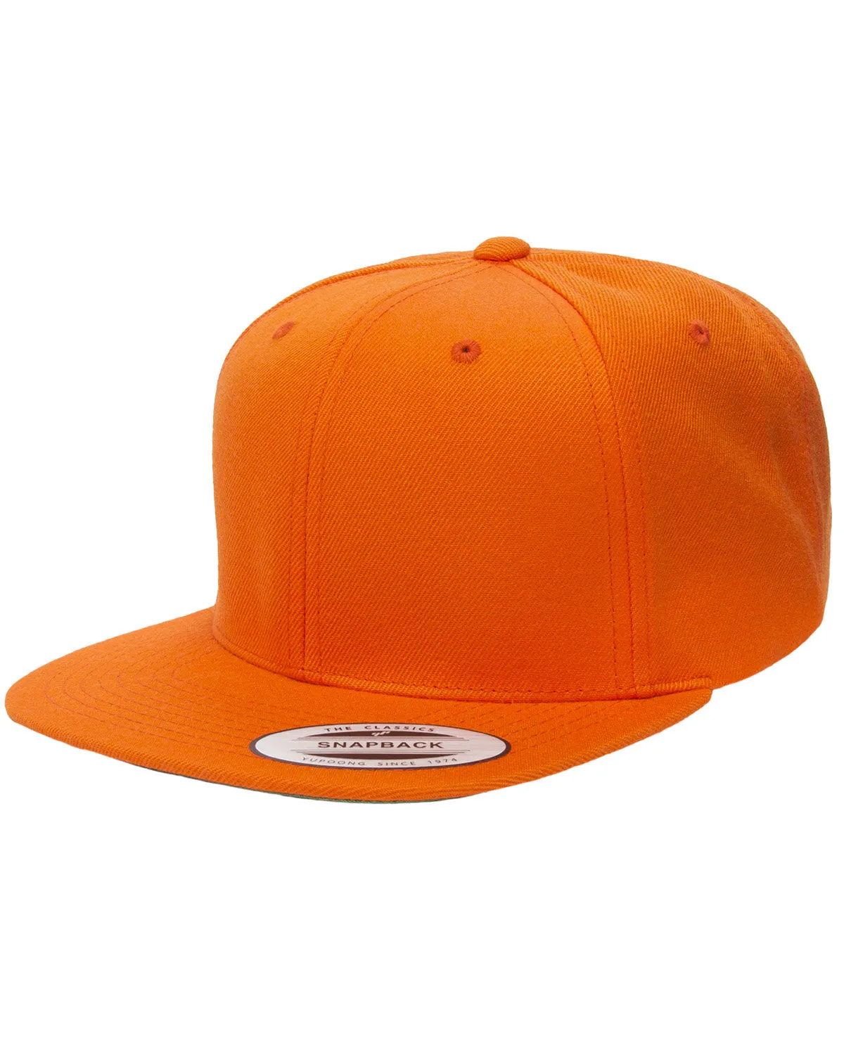 Adult 6-Panel Structured Flat Visor Classic snapback