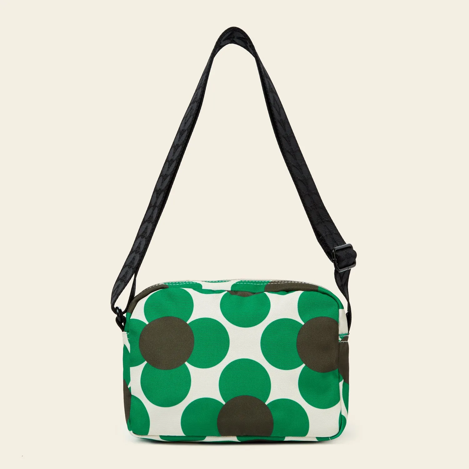 Angle Camera Bag - Retro Flower Emerald