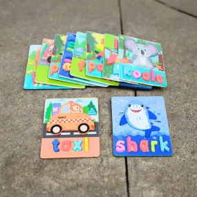 Animals, vehicles Puzzle with Names-1(Random Design will be send)