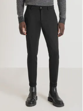 Antony Morato Men Black Solid Super Skinny Trouser