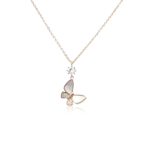 Butterfly Mother of Pearl Necklace