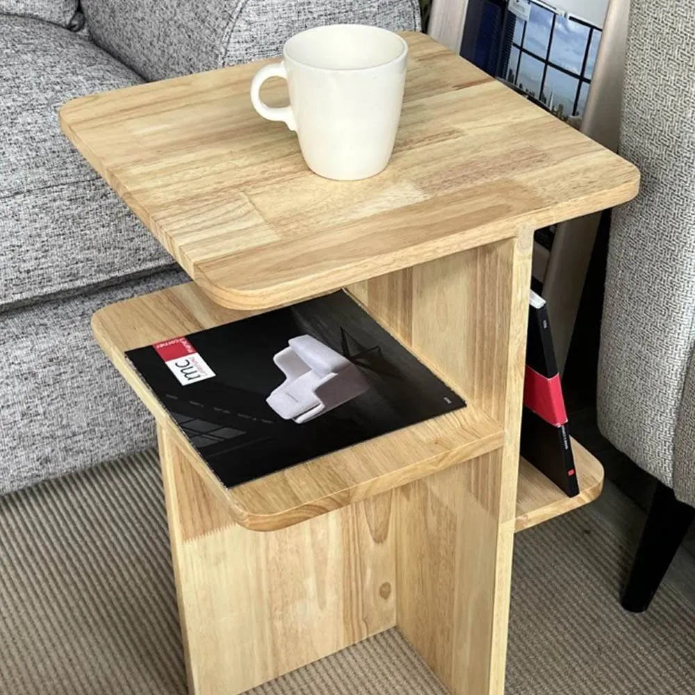 Casa Multi-Directional Wooden Bedside Table by Zest Livings