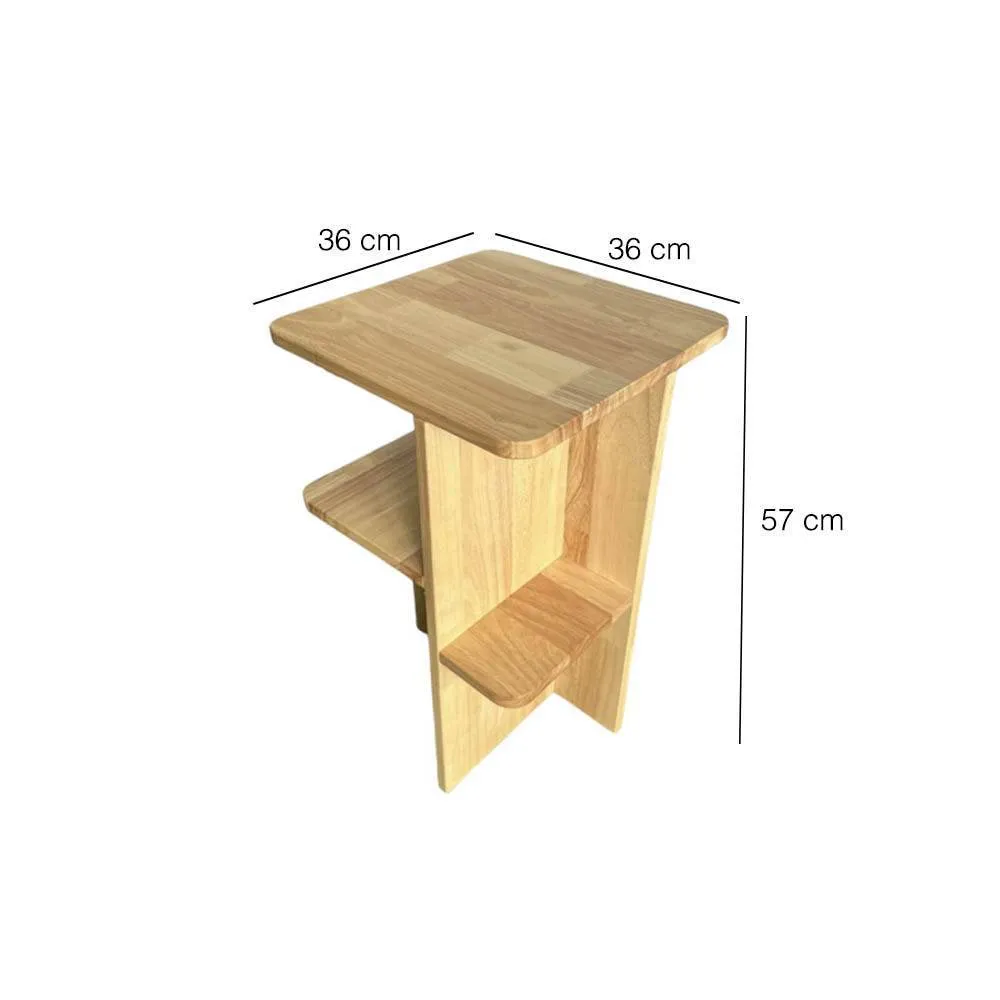 Casa Multi-Directional Wooden Bedside Table by Zest Livings