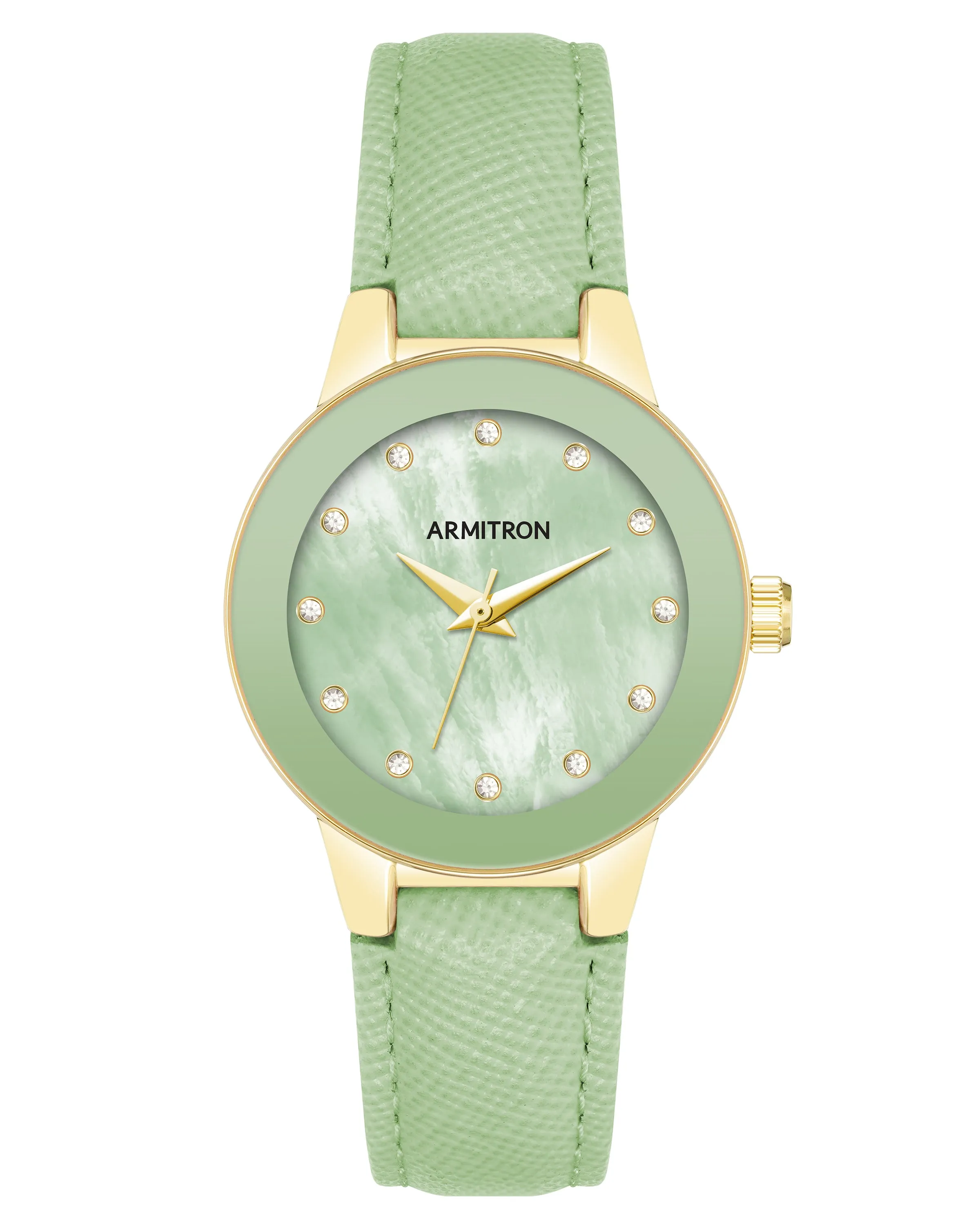 Charlotte™ | 30mm, Light Green/Gold