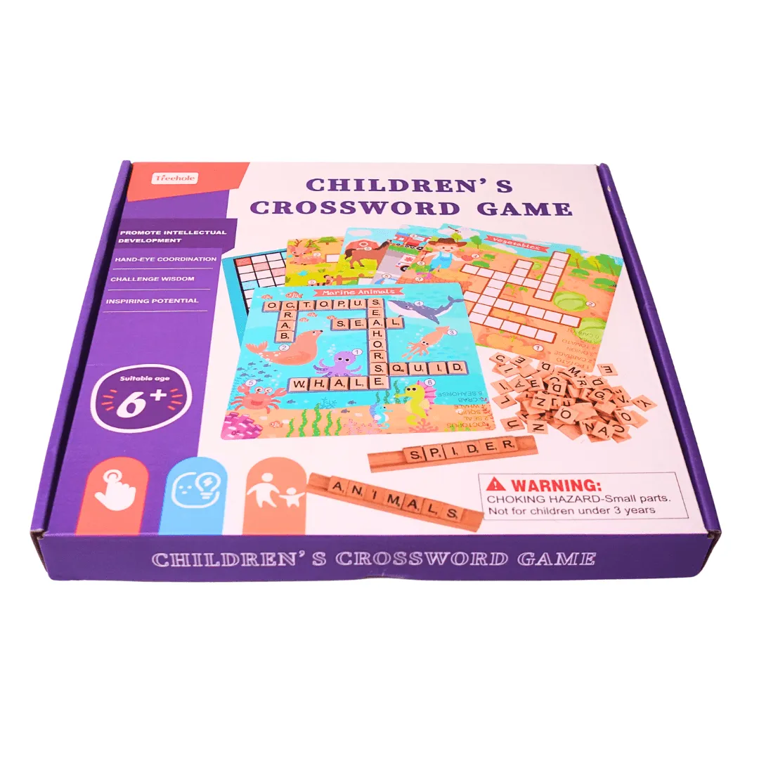 Children's Crossword Puzzle Game for Kids Age 3 