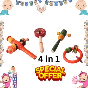 Combo of 4 Rattles for Babies, (Random design will be send)