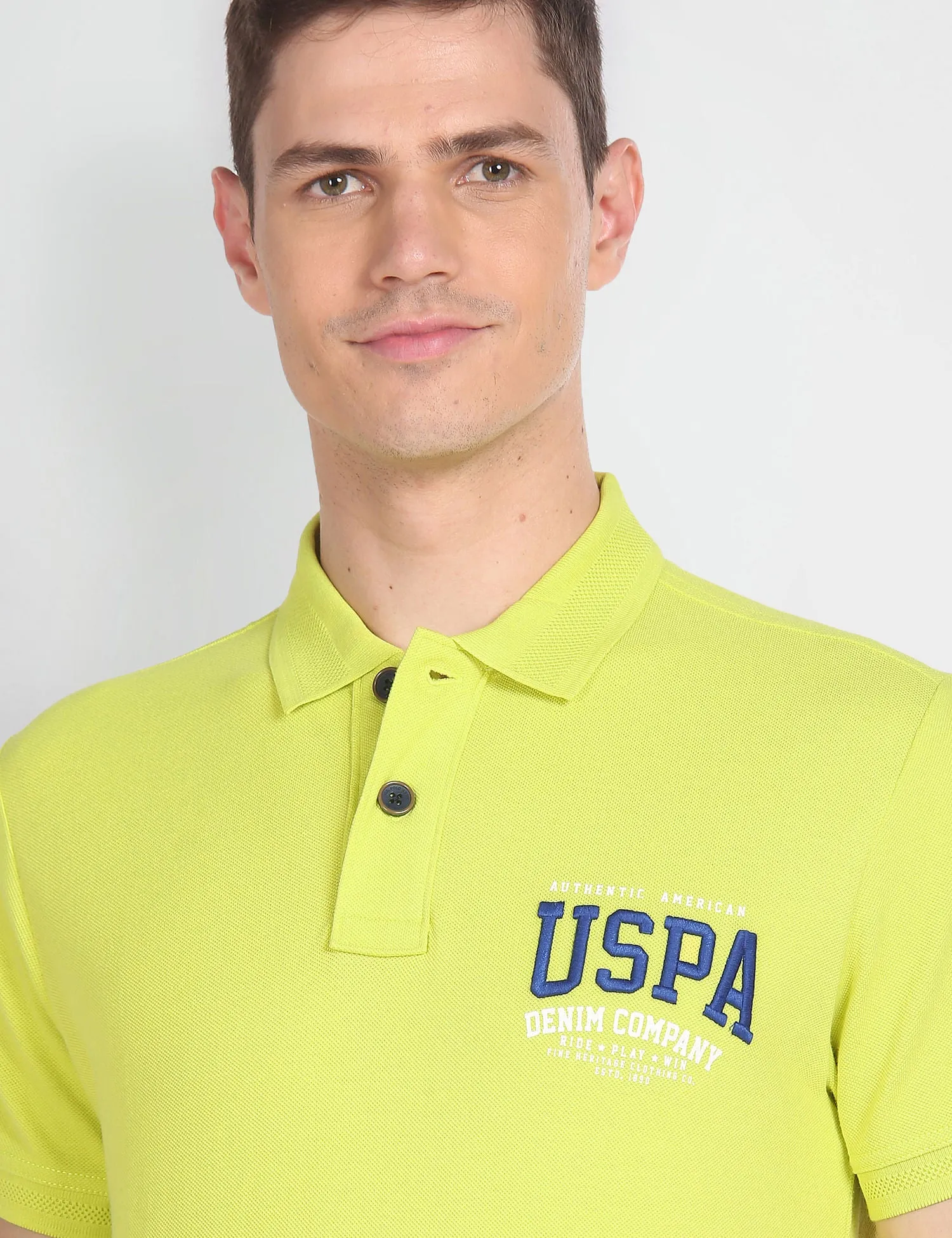 Cotton Solid Polo Shirt