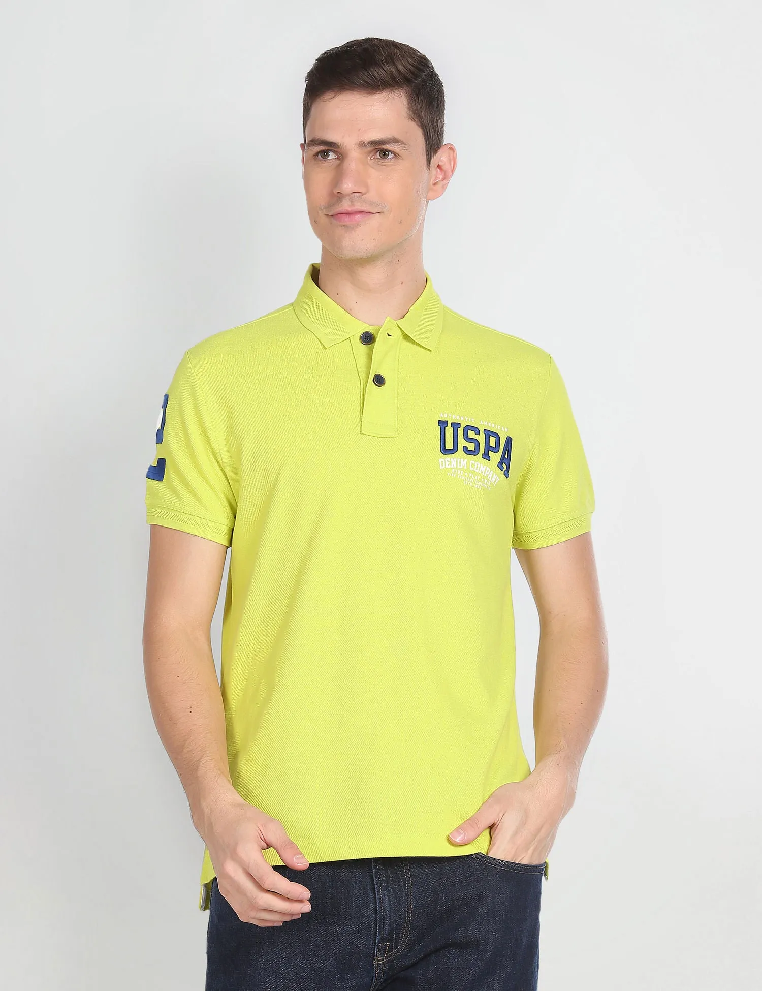 Cotton Solid Polo Shirt