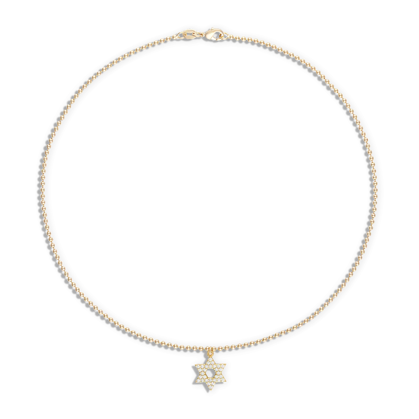 Crystal Star of David Necklace