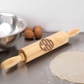 Custom Monogram Wooden Rolling Pin