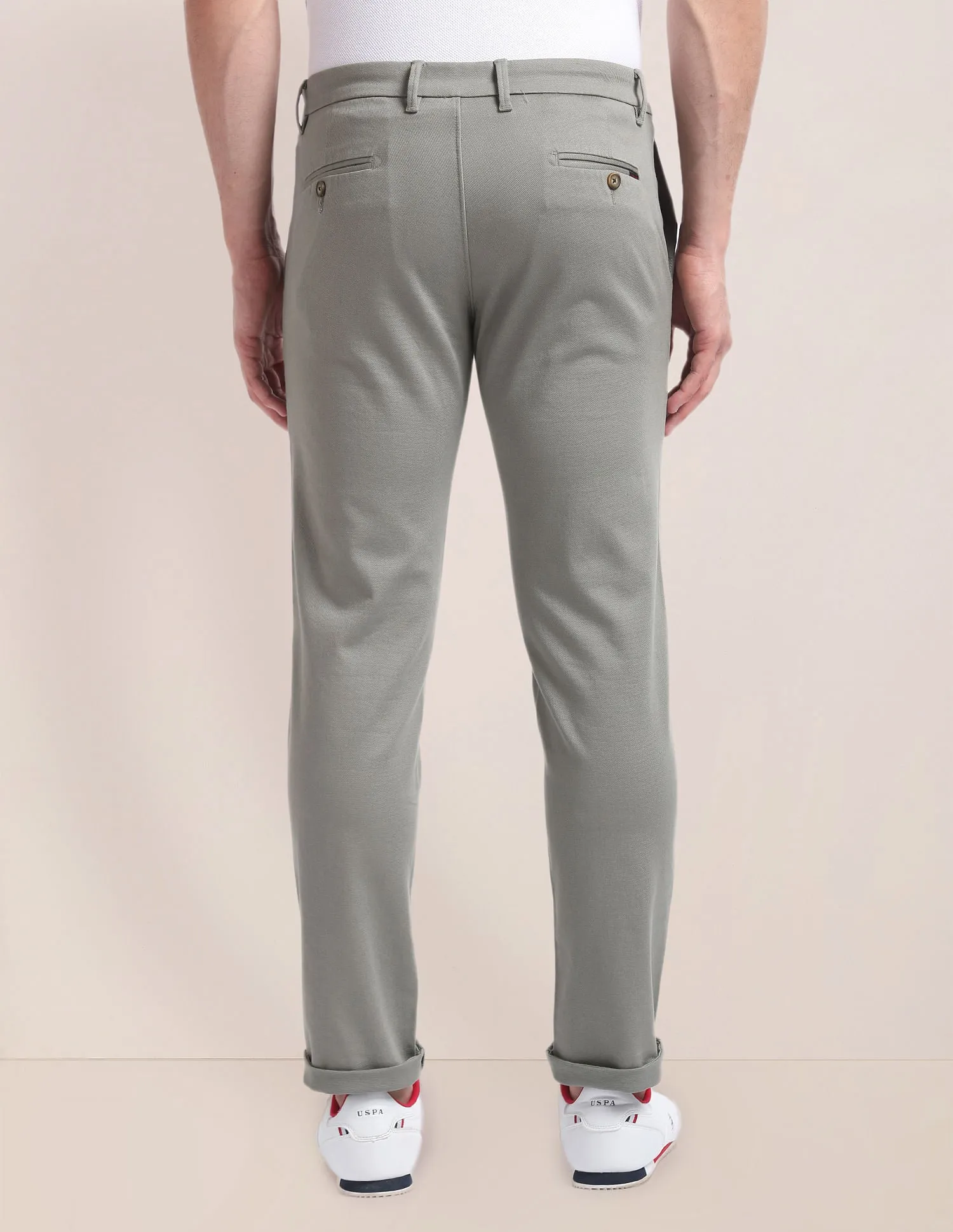 Denver Slim Fit Dobby Trousers