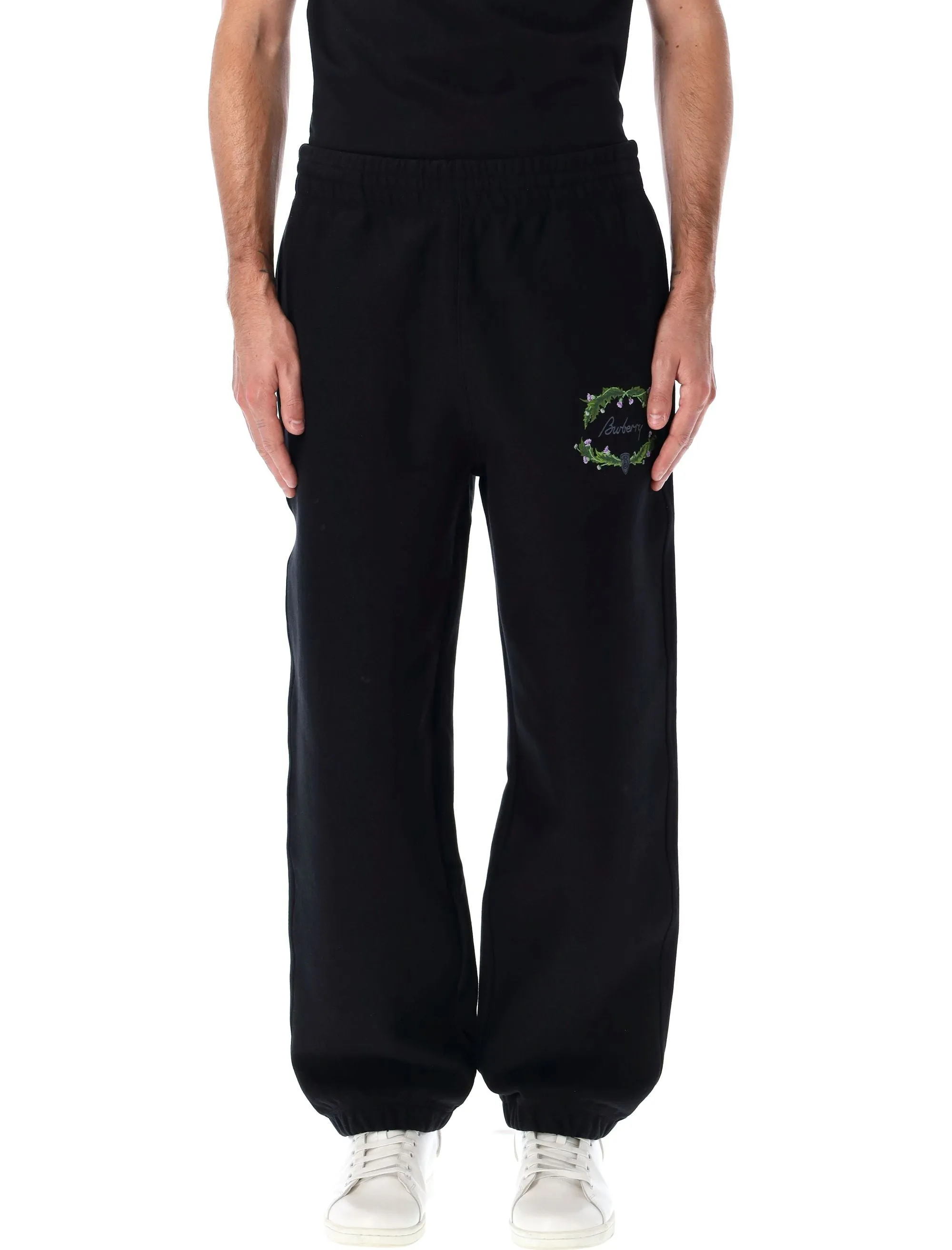 EMBROIDERED LOGO SWEATPANTS