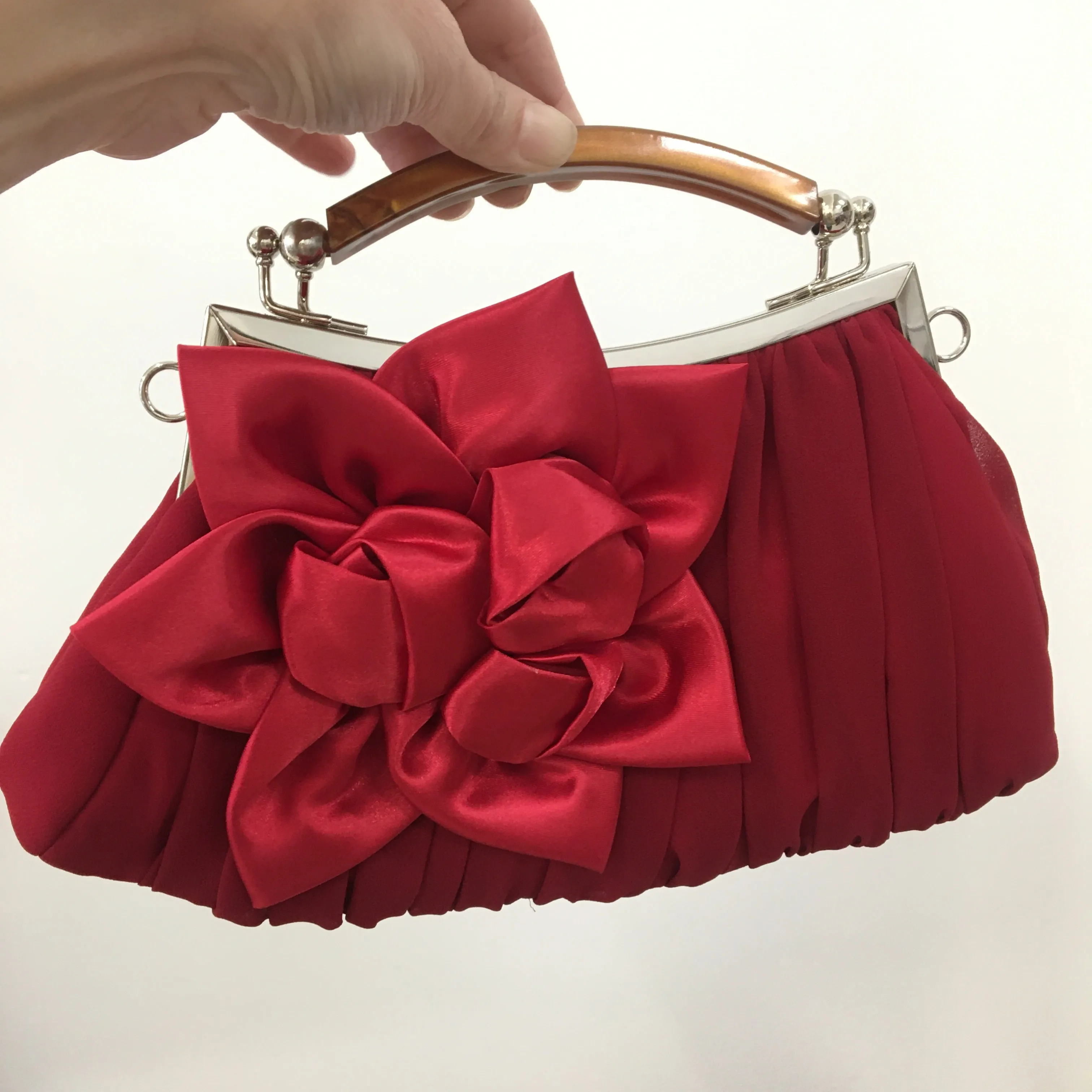 Evening Clutch Bag ~ Red ~ Pink ~ Apricot ~ Black