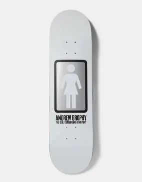 Girl Brophy Black White G056 Skateboard Deck - 8.56