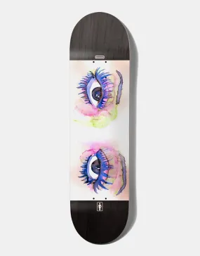 Girl Geering Party Eyes Skateboard Deck - 8.5