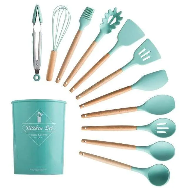 KitRules Non-stick Silicone Utensil Set