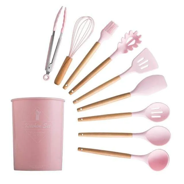 KitRules Non-stick Silicone Utensil Set