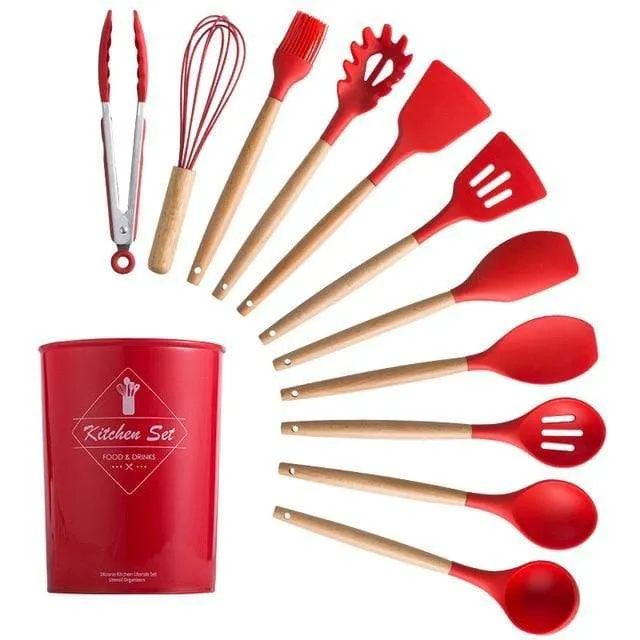 KitRules Non-stick Silicone Utensil Set