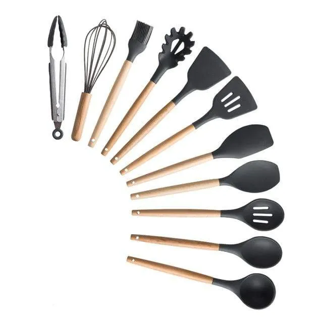 KitRules Non-stick Silicone Utensil Set