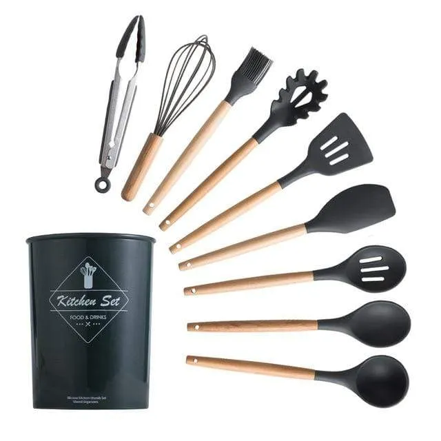 KitRules Non-stick Silicone Utensil Set