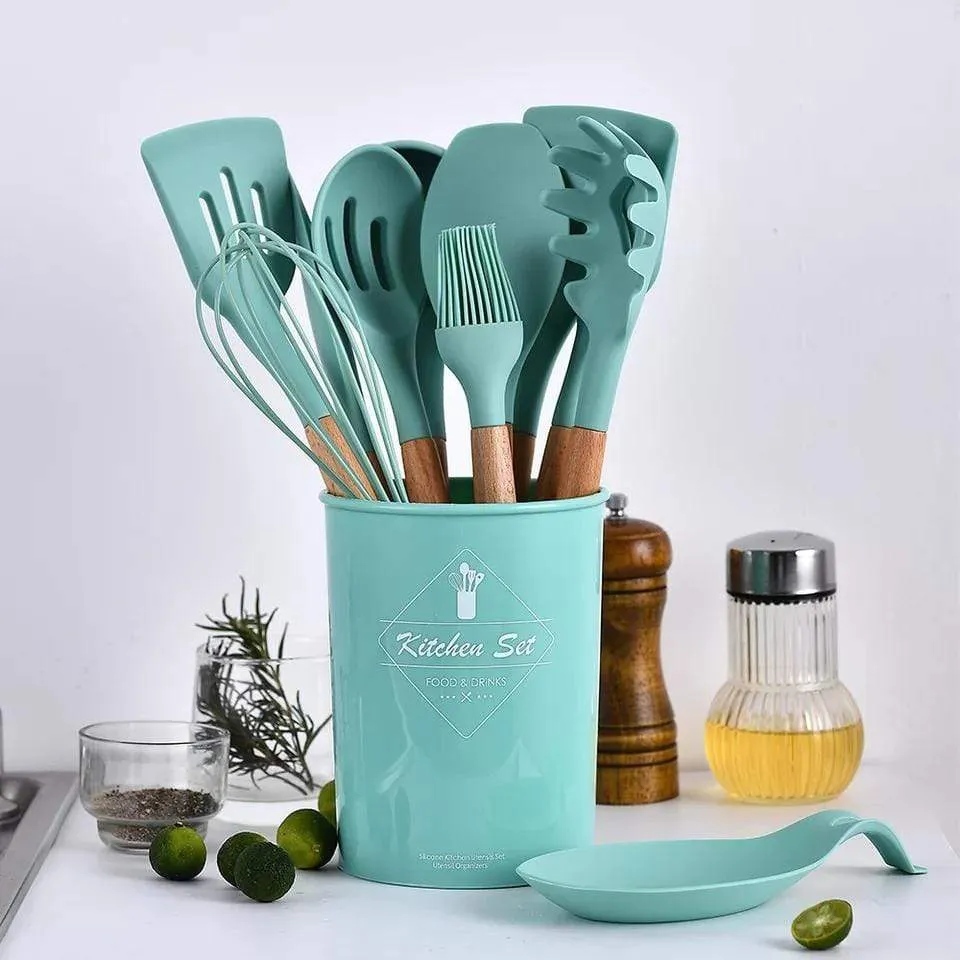 KitRules Non-stick Silicone Utensil Set