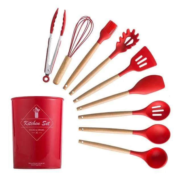 KitRules Non-stick Silicone Utensil Set