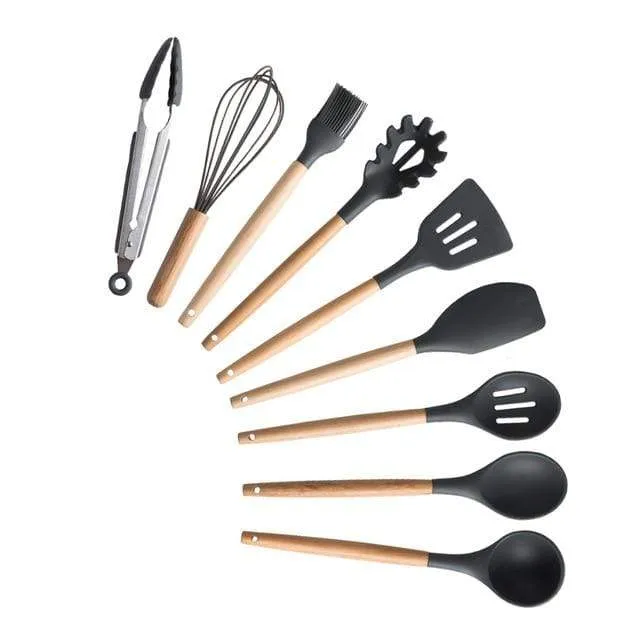 KitRules Non-stick Silicone Utensil Set