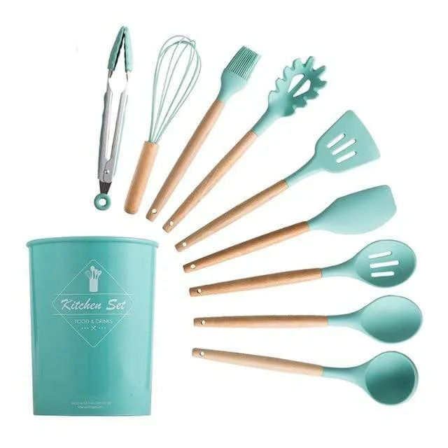 KitRules Non-stick Silicone Utensil Set