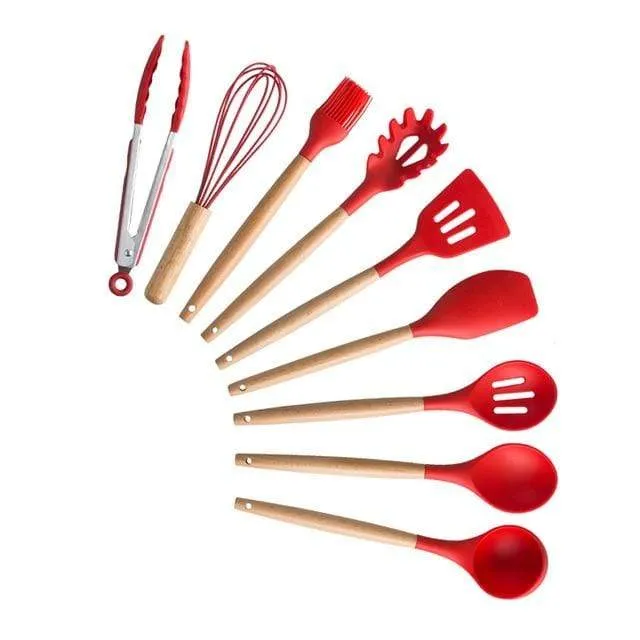 KitRules Non-stick Silicone Utensil Set