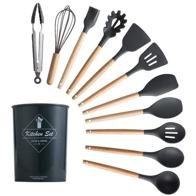 KitRules Non-stick Silicone Utensil Set