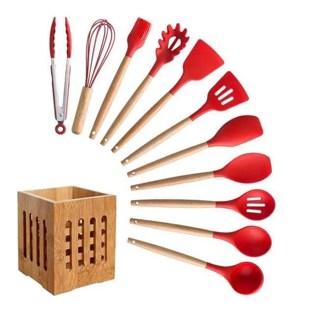 KitRules Non-stick Silicone Utensil Set