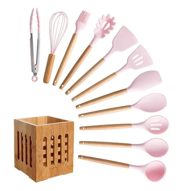 KitRules Non-stick Silicone Utensil Set