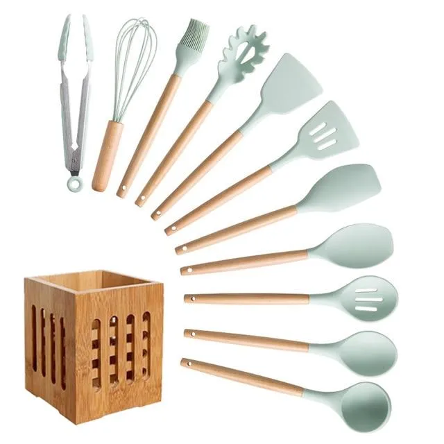 KitRules Non-stick Silicone Utensil Set