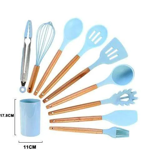 KitRules Non-stick Silicone Utensil Set