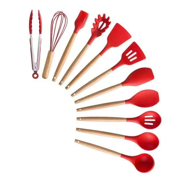 KitRules Non-stick Silicone Utensil Set