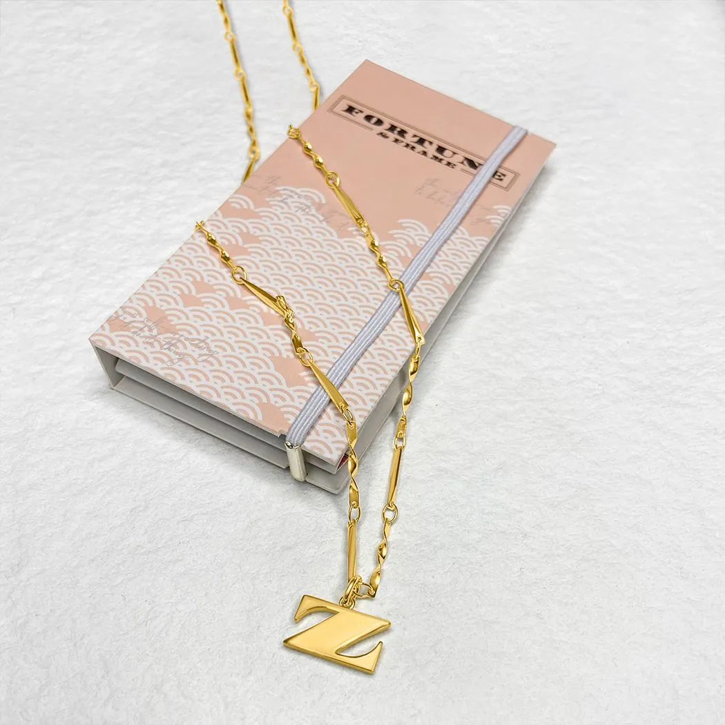 Letter Necklace (Z) - Gold