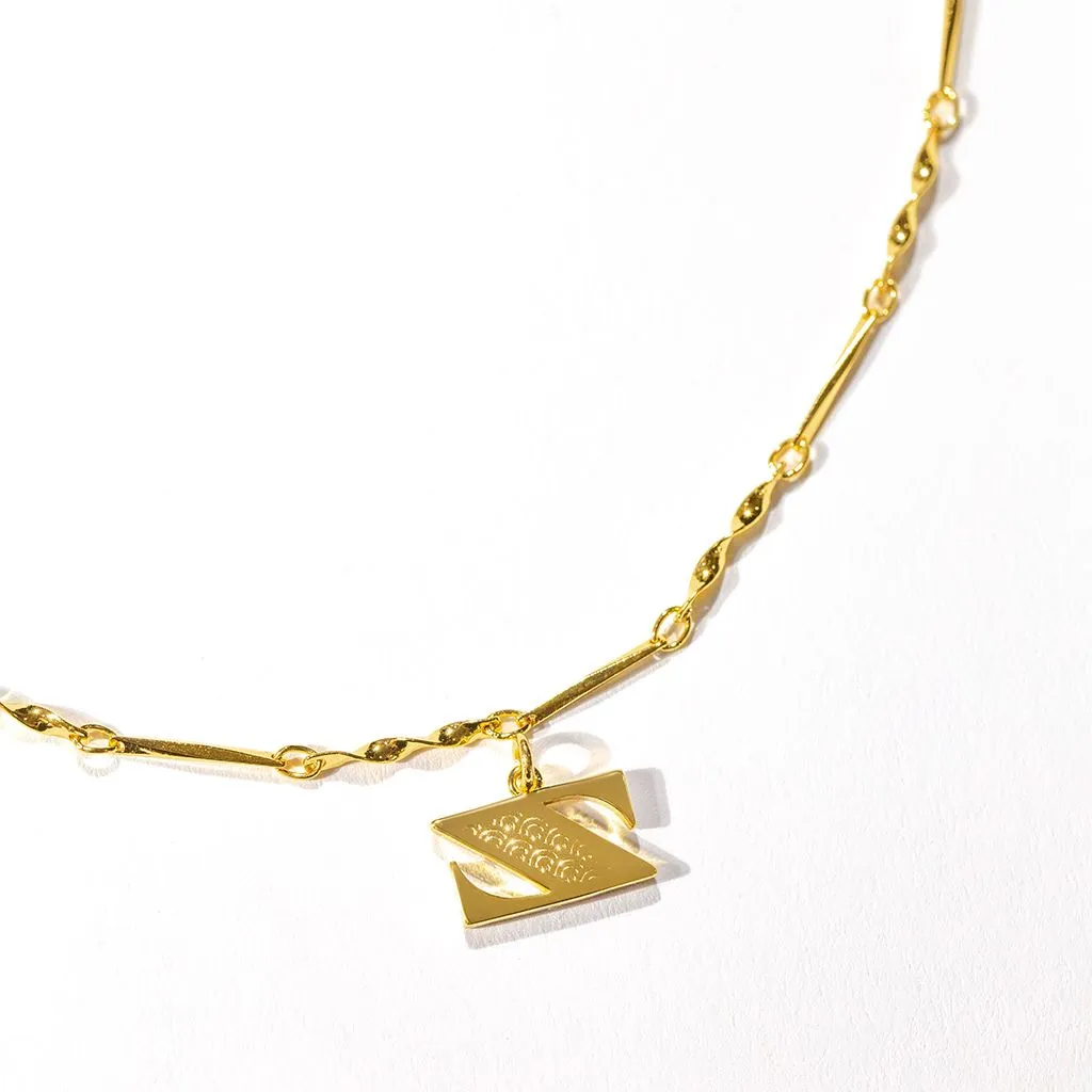 Letter Necklace (Z) - Gold