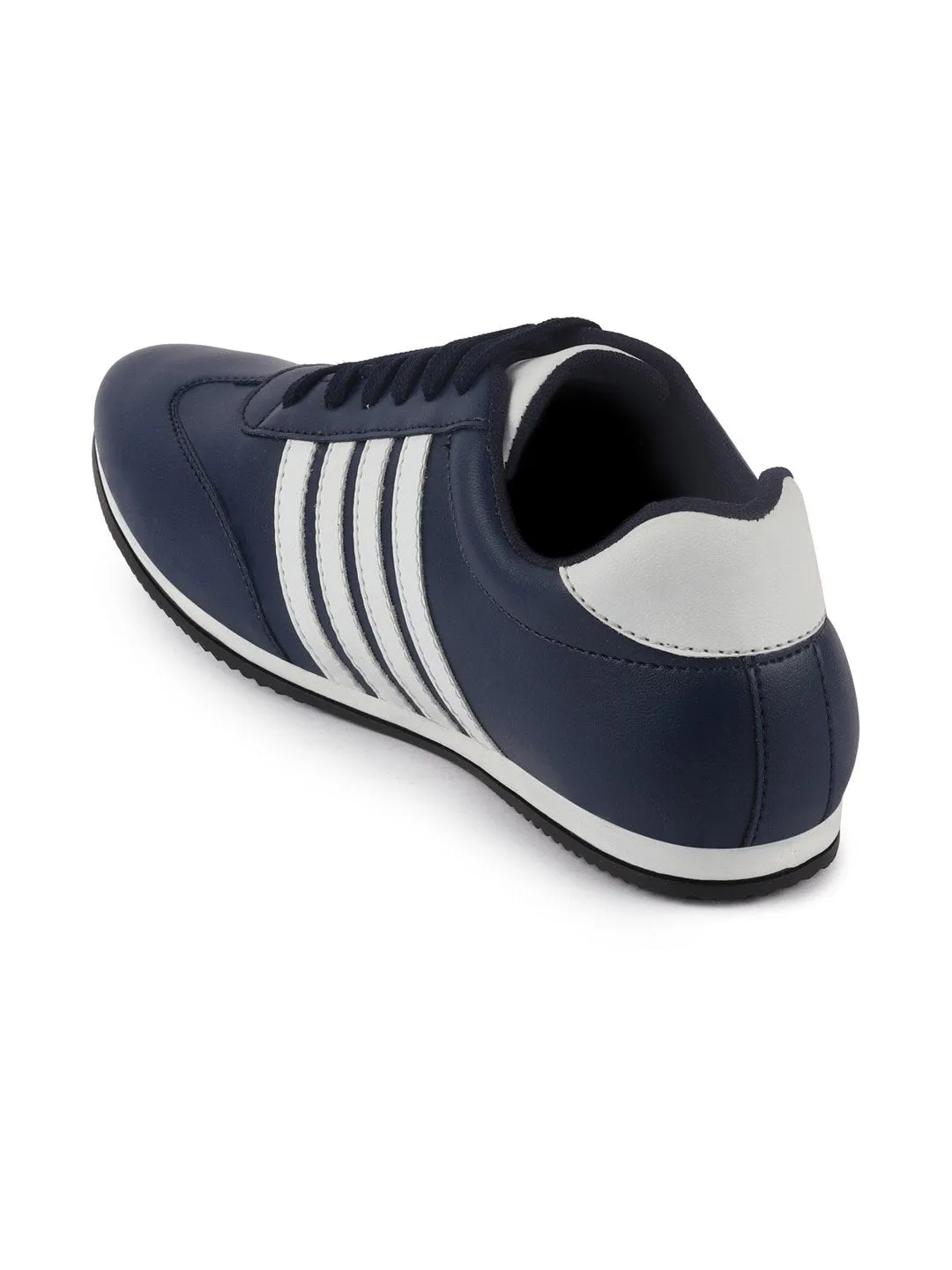 Men Blue Casual Classic Lace Up Sneakers