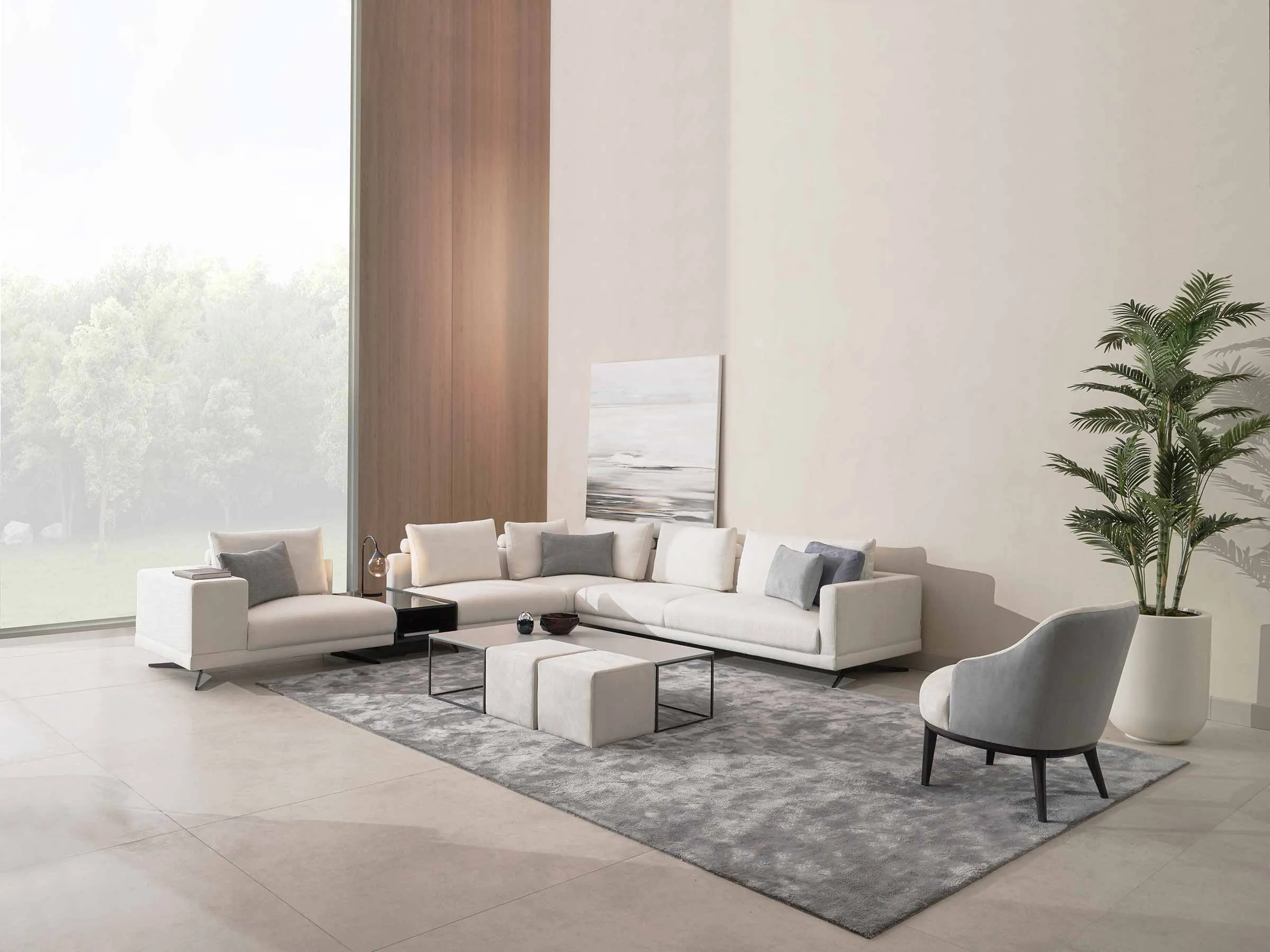 Mix Corner Sofa with Integrated Table