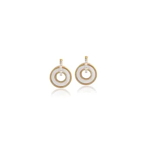 Mother of Pearl Gold Earrings