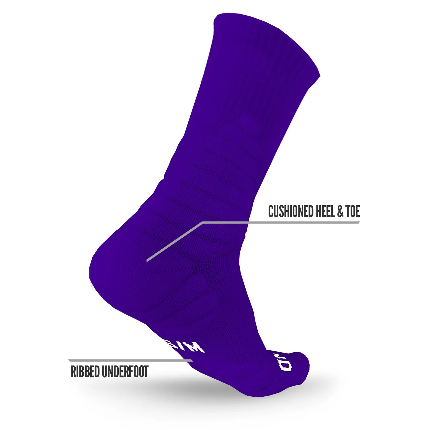 NXTRND Crew Socks Purple (3-Pairs)