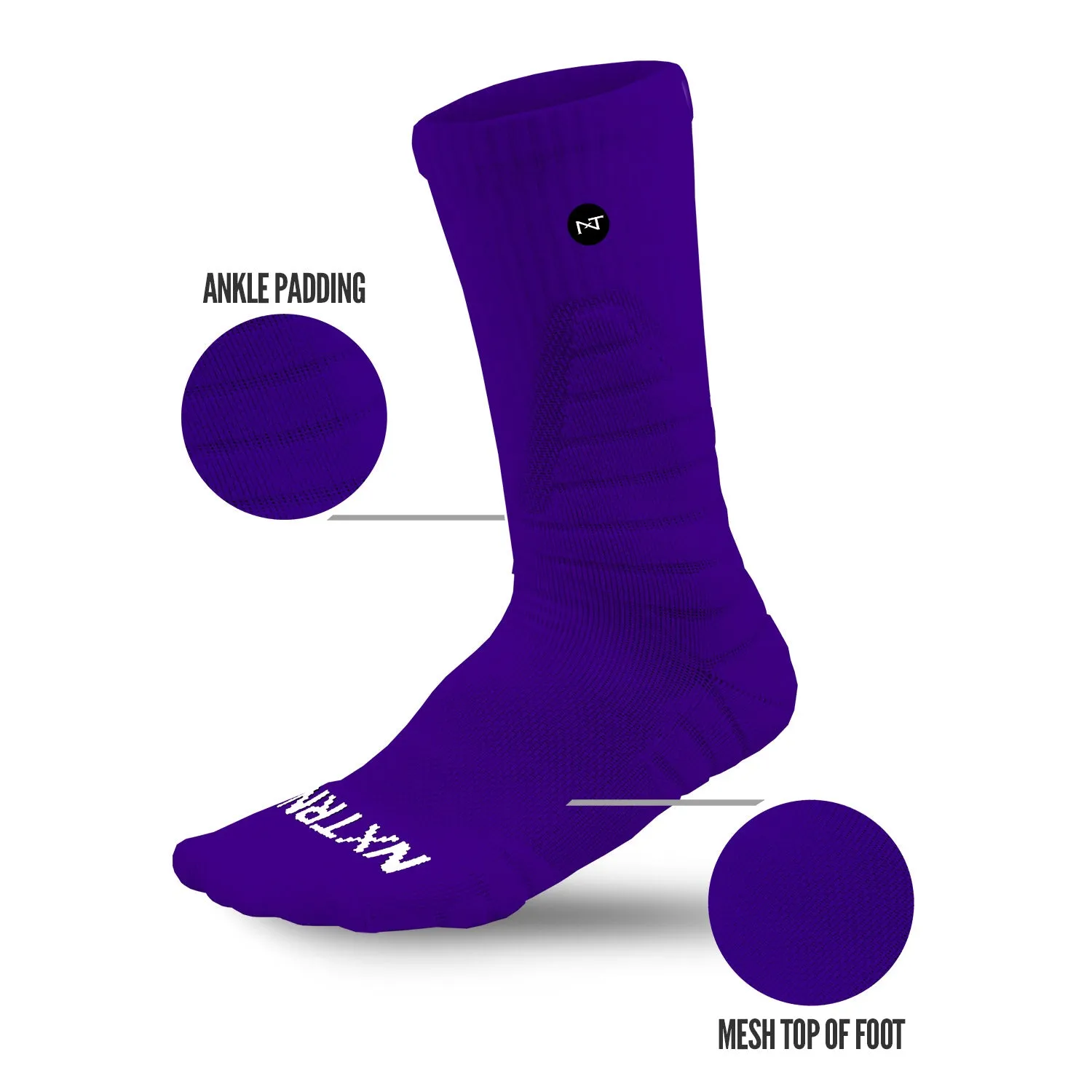 NXTRND Crew Socks Purple (3-Pairs)