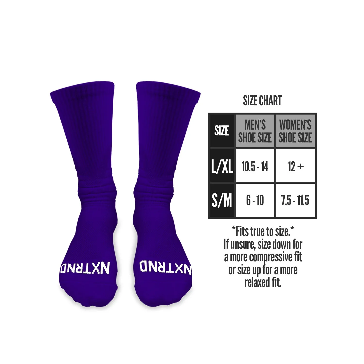 NXTRND Crew Socks Purple (3-Pairs)